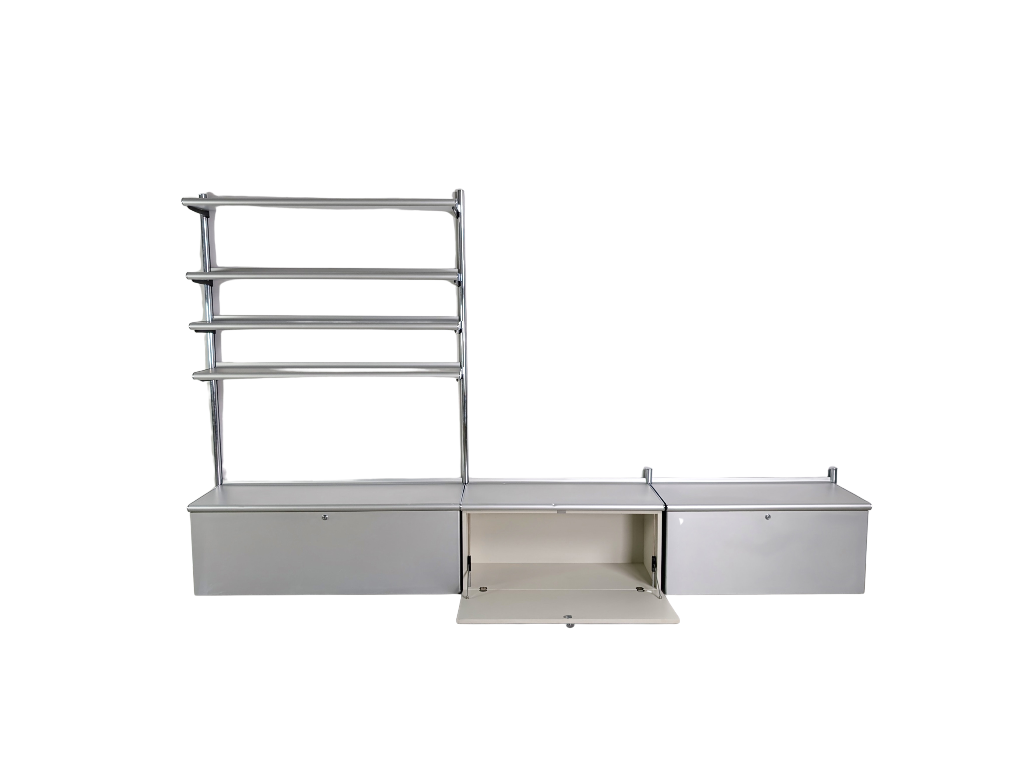 Otto Zapf Regalsystem Vitra Vieler Wingset Wandregal Aluminium