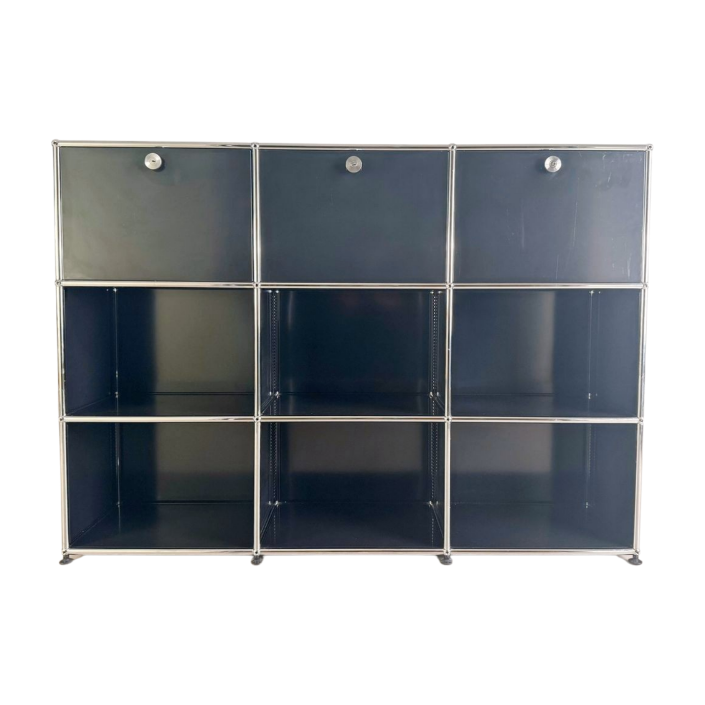 Original USM Haller Sideboard 3x3 Kommode Design Regal schwarz