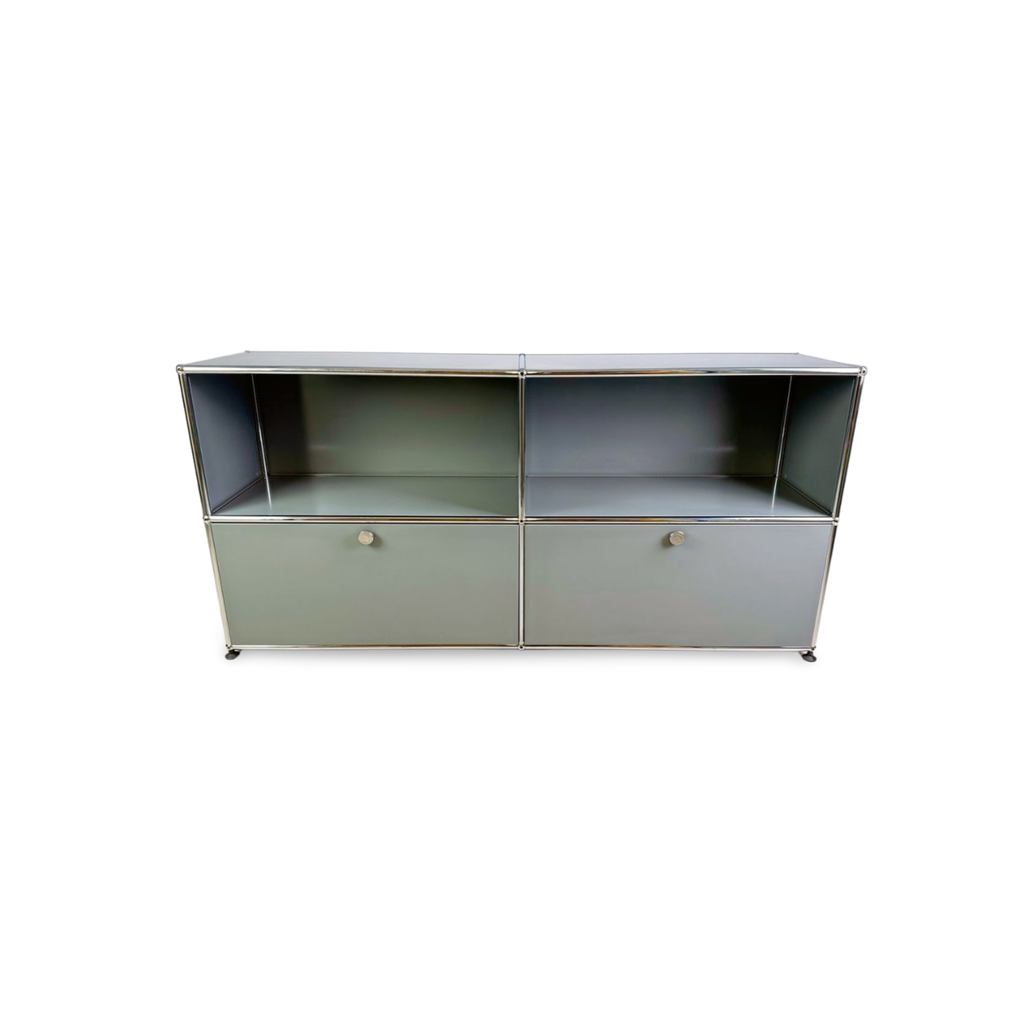 Original USM Haller Sideboard Fritz Haller 2x2 mittelgrau