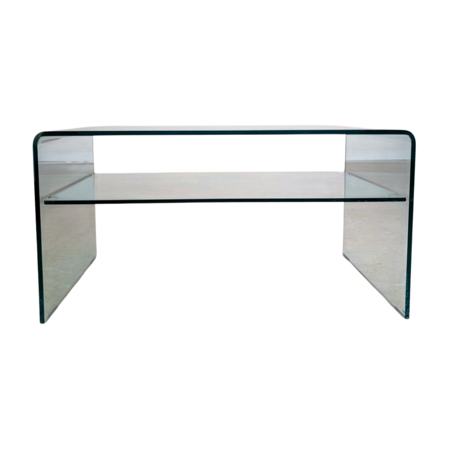 Original Glas Couchtisch Sovet Italia Design Beistelltisch
