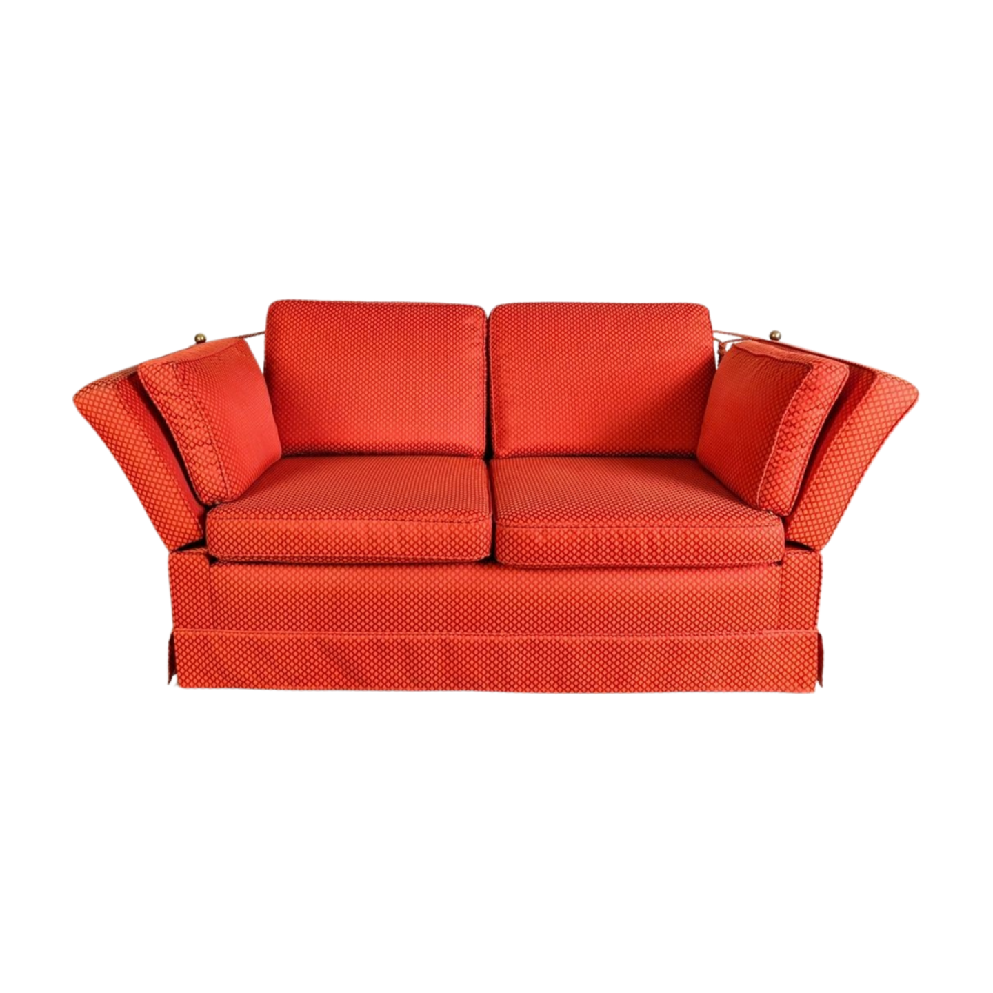 Original Himolla Vintage Couch Spanisches Sofa rot Kaminsofa I