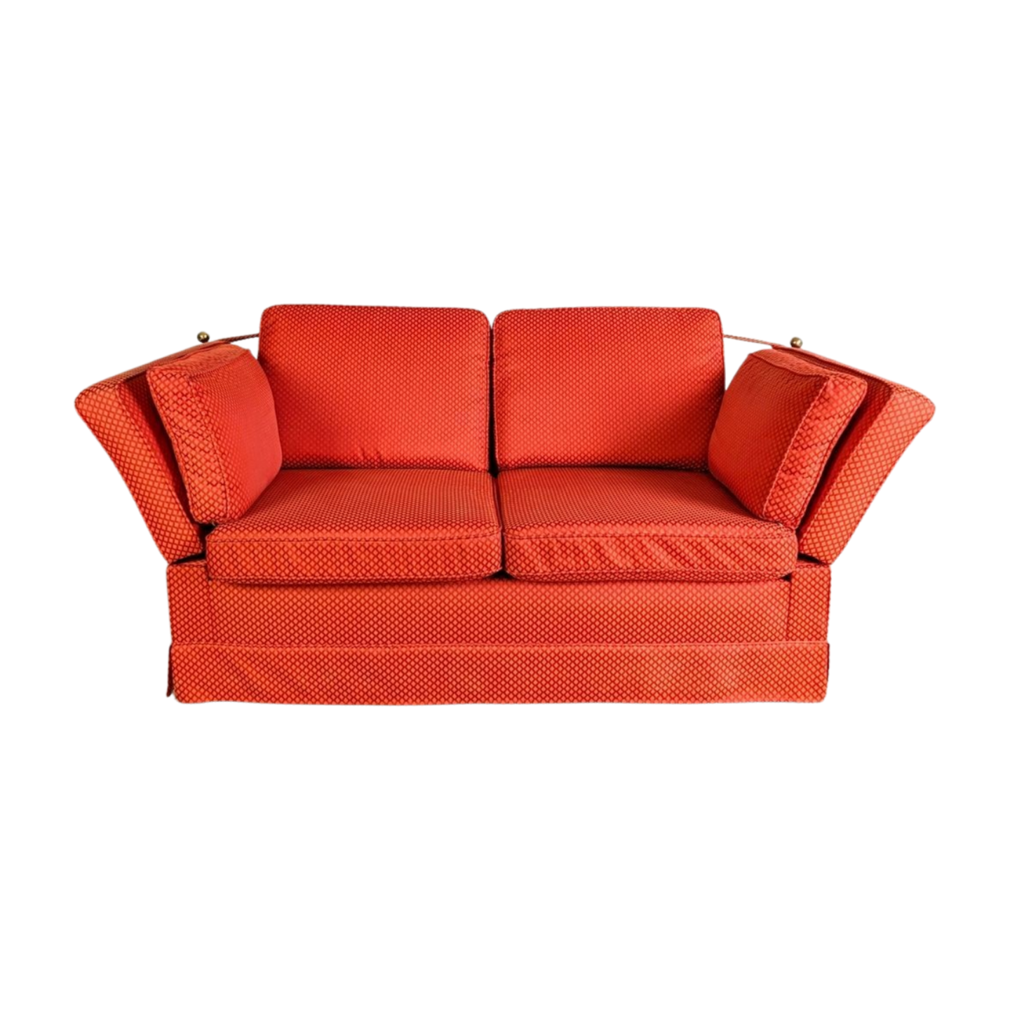 Original Himolla Vintage Couch Spanisches Sofa rot Kaminsofa