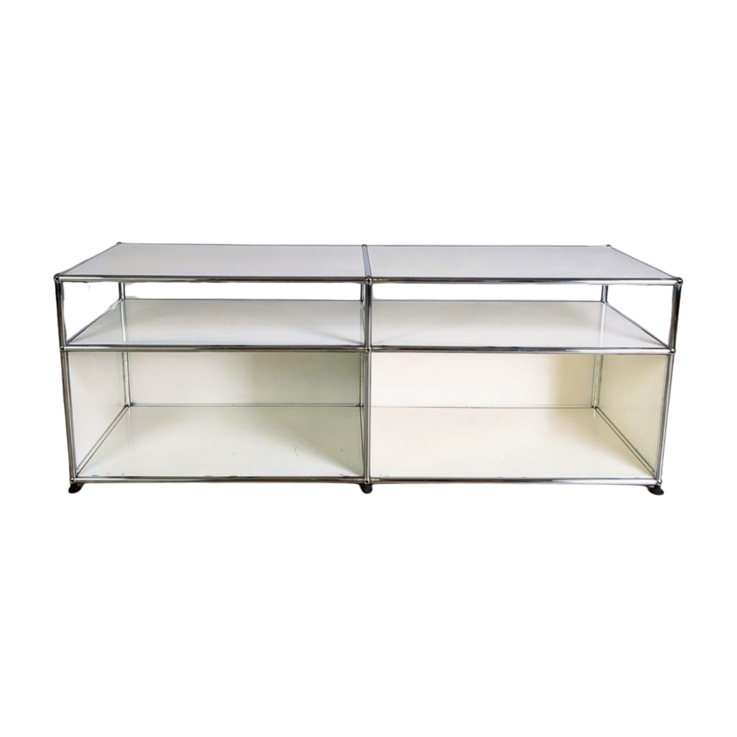 Original USM Haller Sideboard weiß 2x2 TV-Board Kommode Fritz