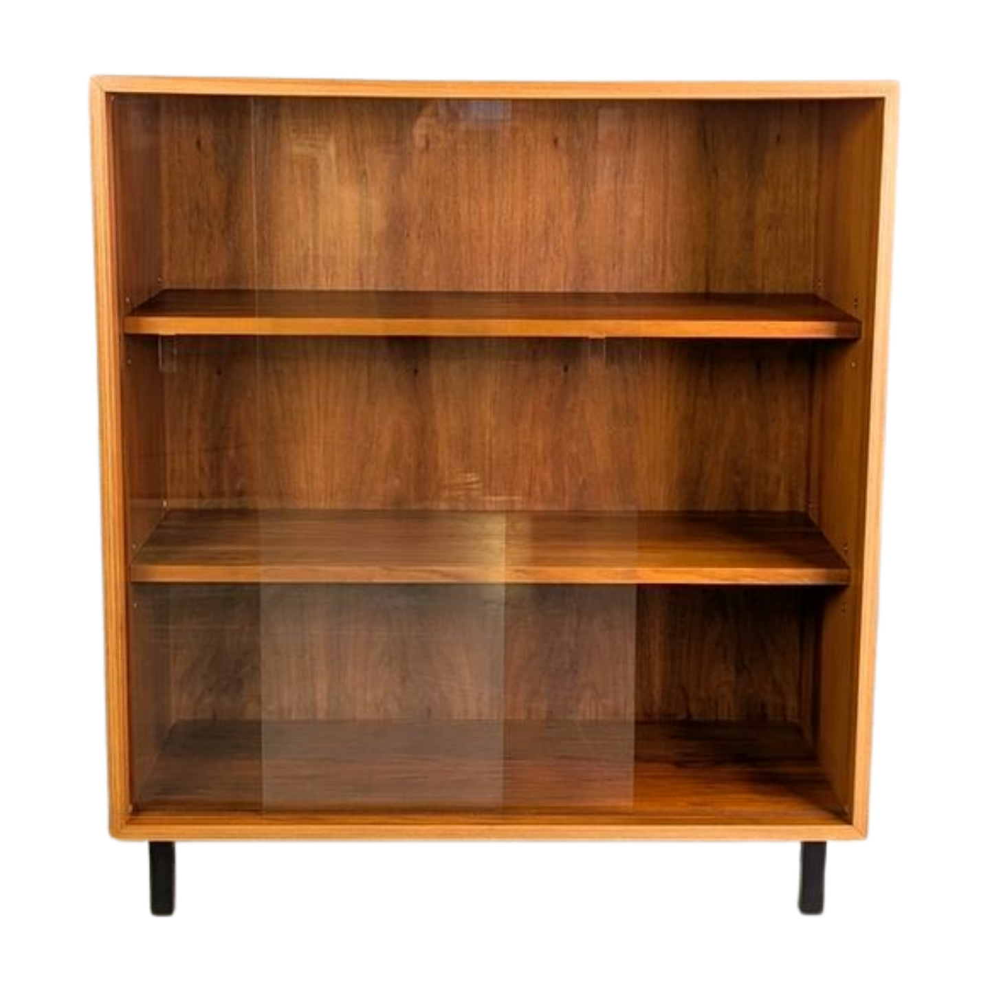 Midcentury Sideboard Vitrine Nussbaum Anrichte Vintage 1960