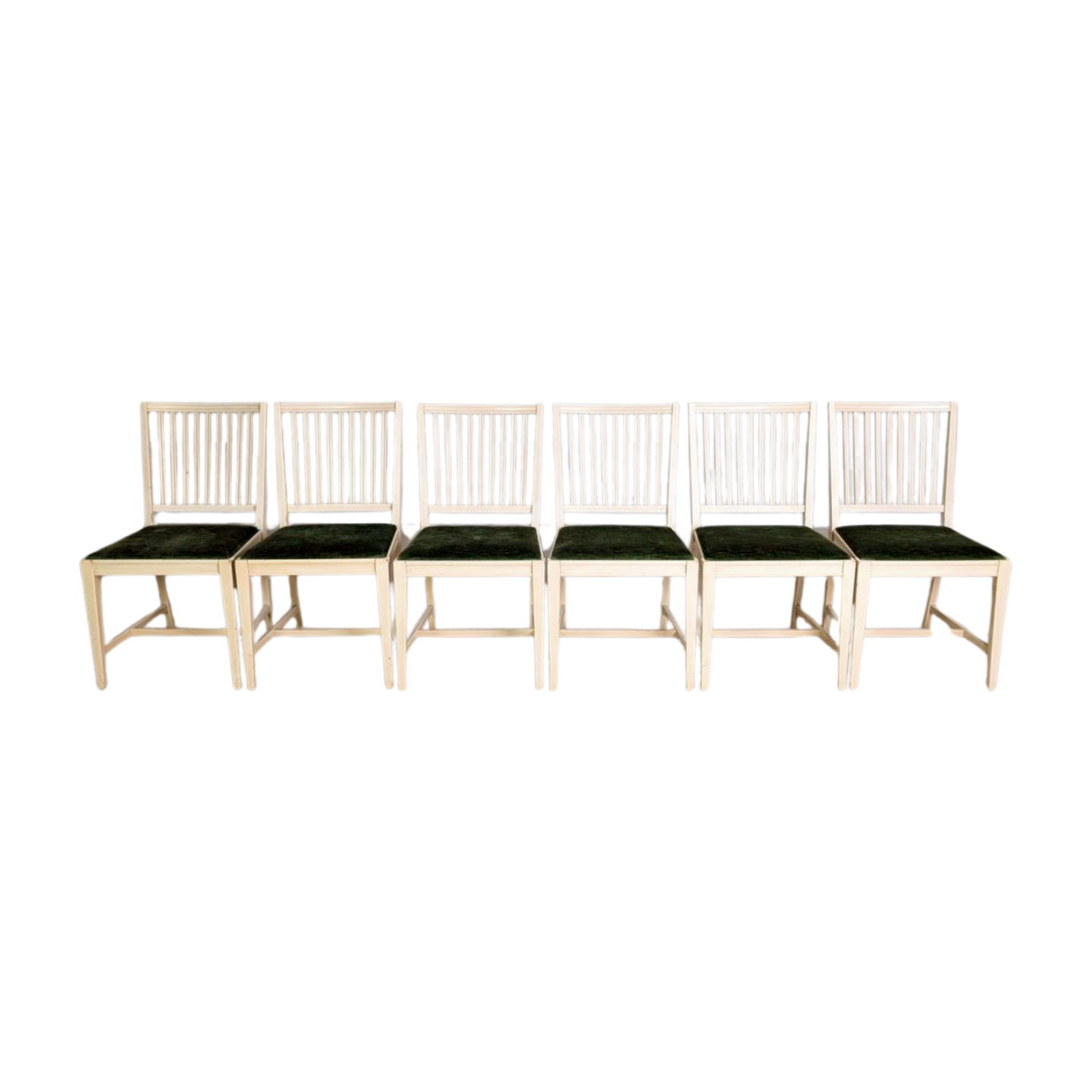 6er Set Midcentury Stühle Svante Skogh Schweden shabby scandi