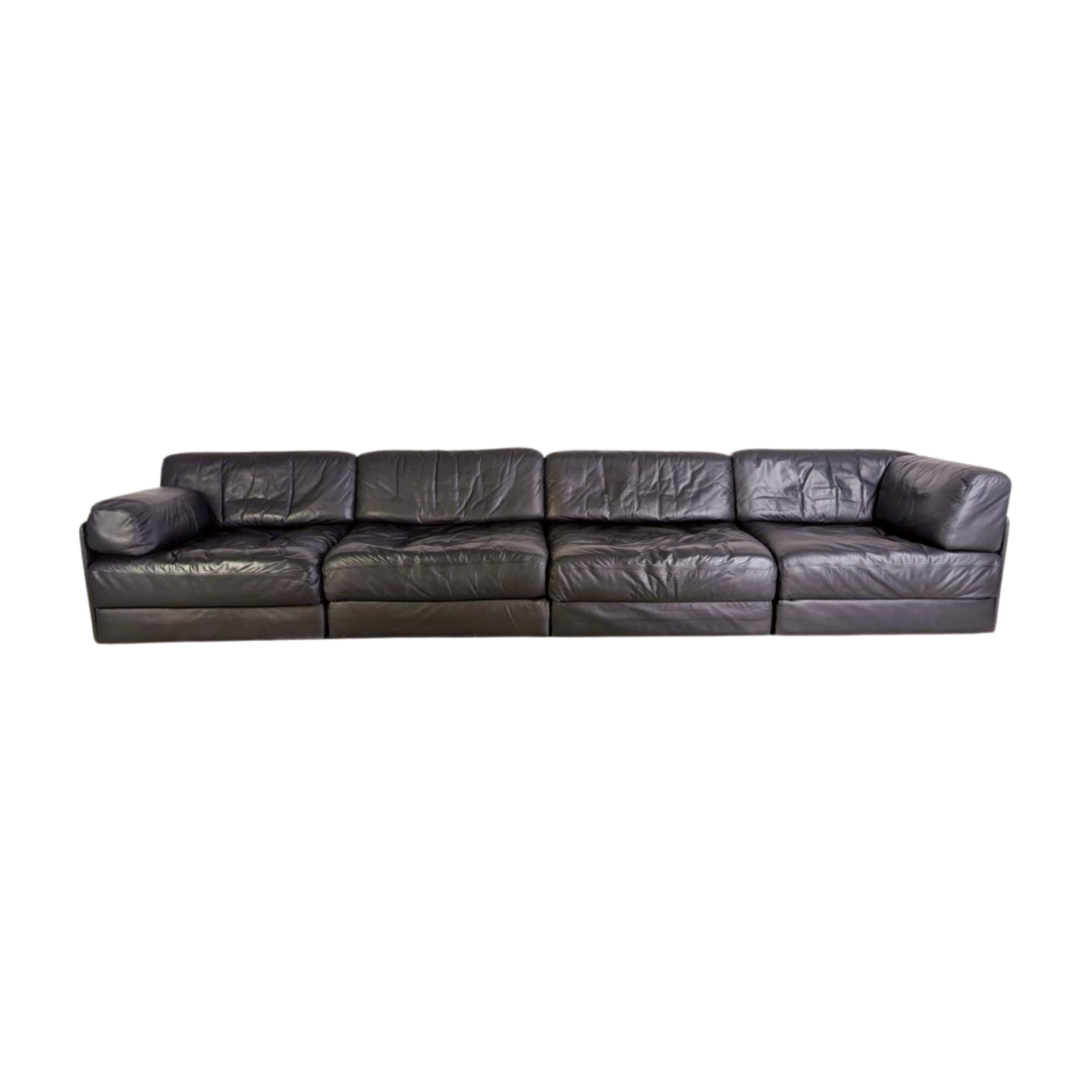 De Sede DS 76/78 Modulsofa Midcentury Design Couch Leder schwarz