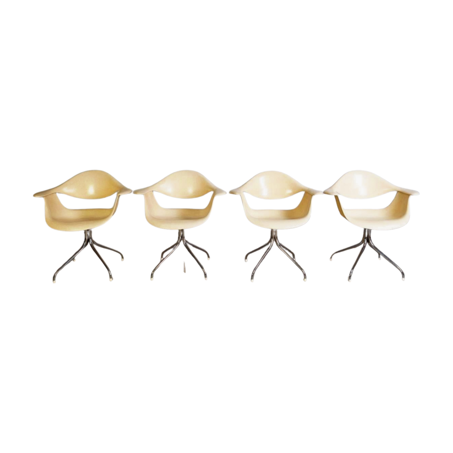 4x DAF Swag Leg Arm Stuhl Charles Eames George Nelson Herman Miller
