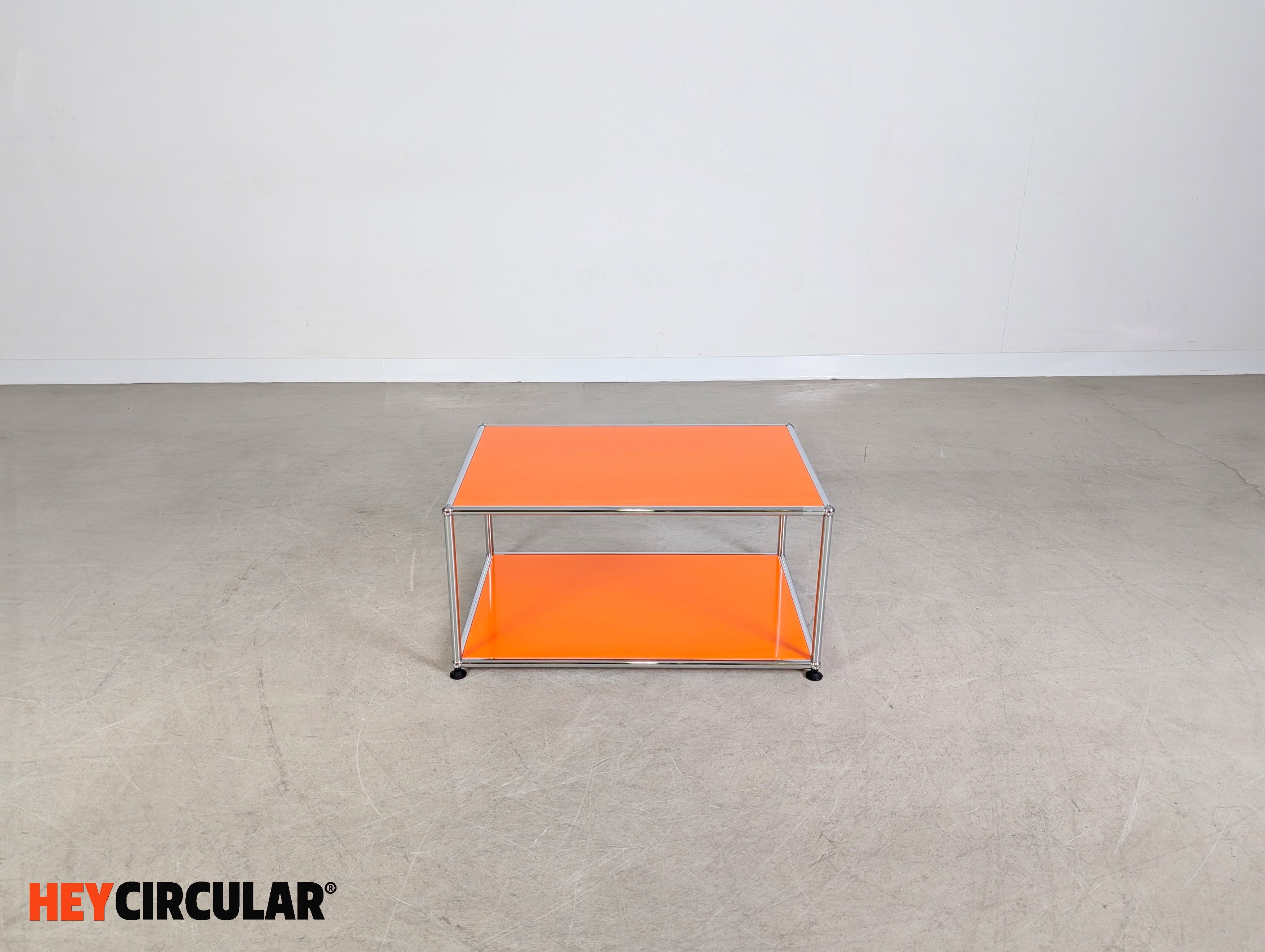 Original USM Haller Couchtisch Fritz Haller orange coffee table – HEY CIRCULAR