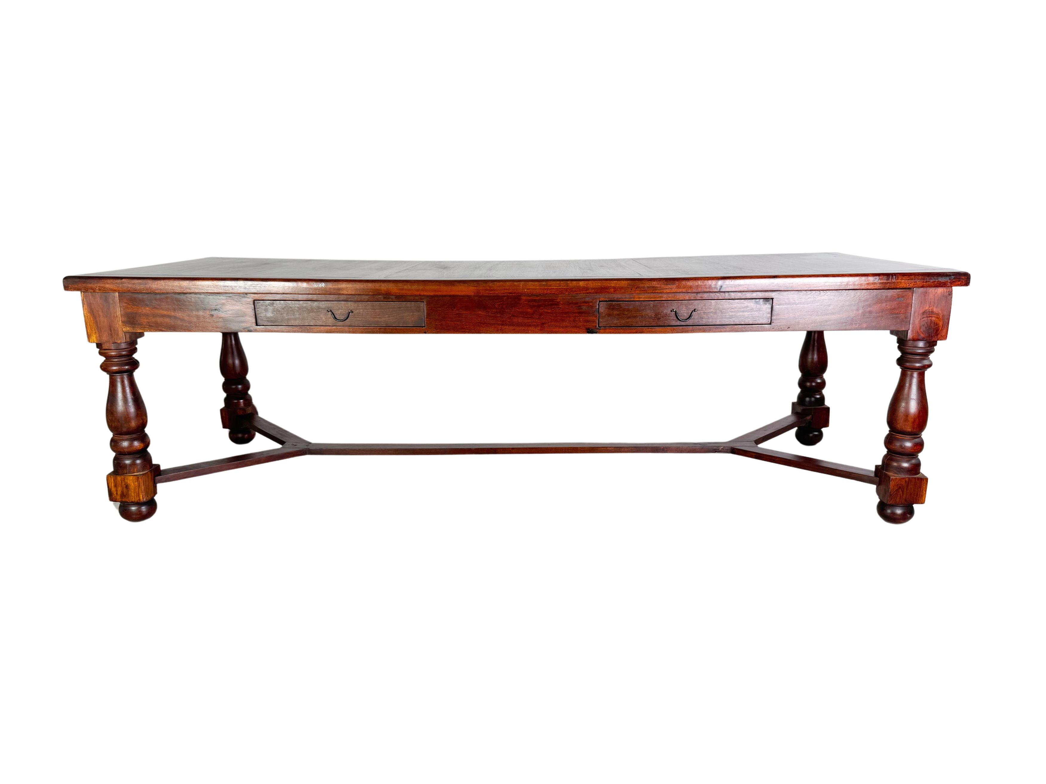 Rustikaler Esstisch Tafel 260cm lang Holz Antik Landhaus Tisch