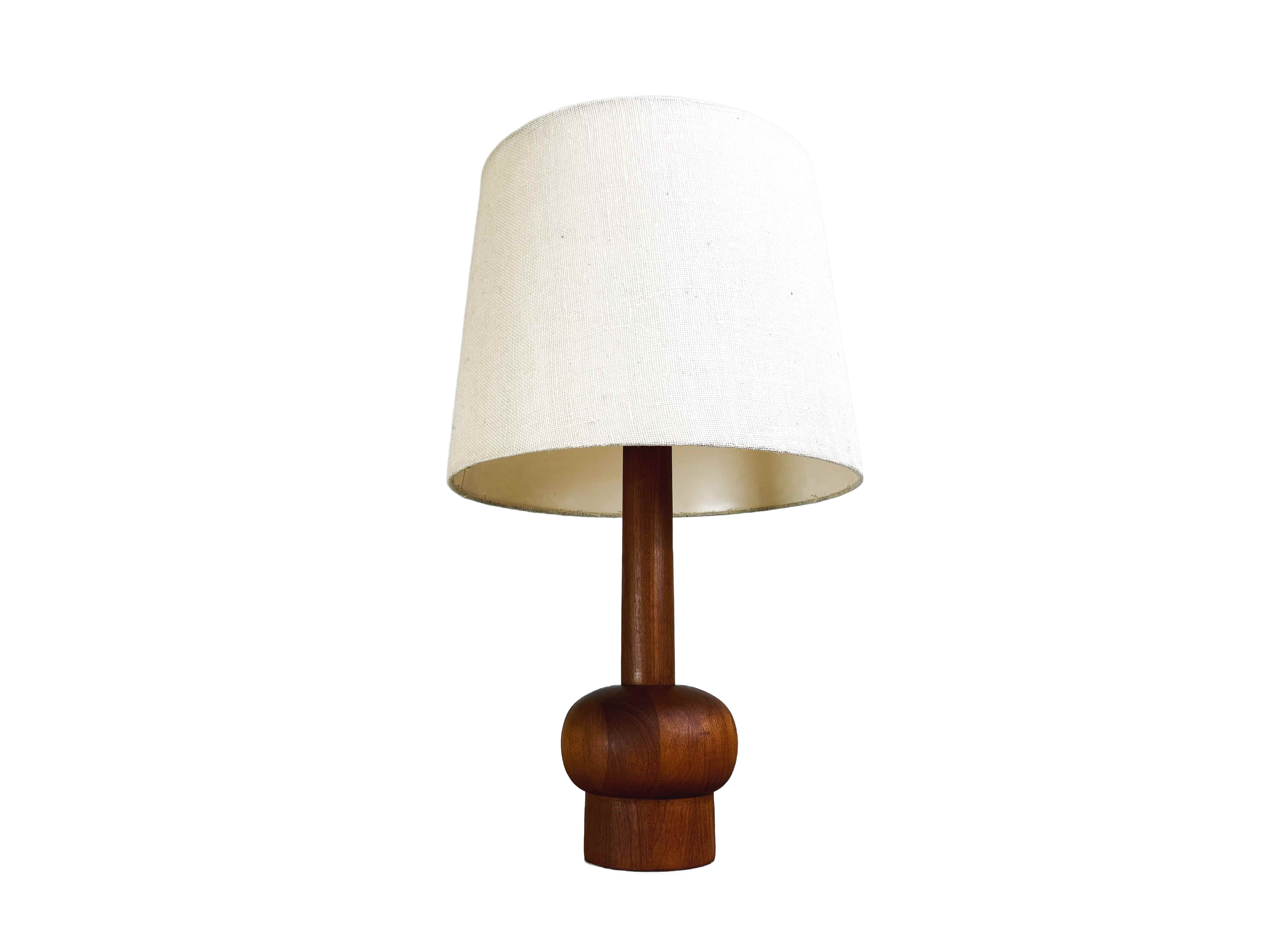 Original Midcentury Tischleuchte Stehlampe Teak 1960er danish