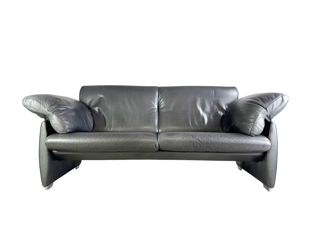 Original De Sede DS 10/23 Sofa Couch Zweisitzer leder schwarz – HEY CIRCULAR