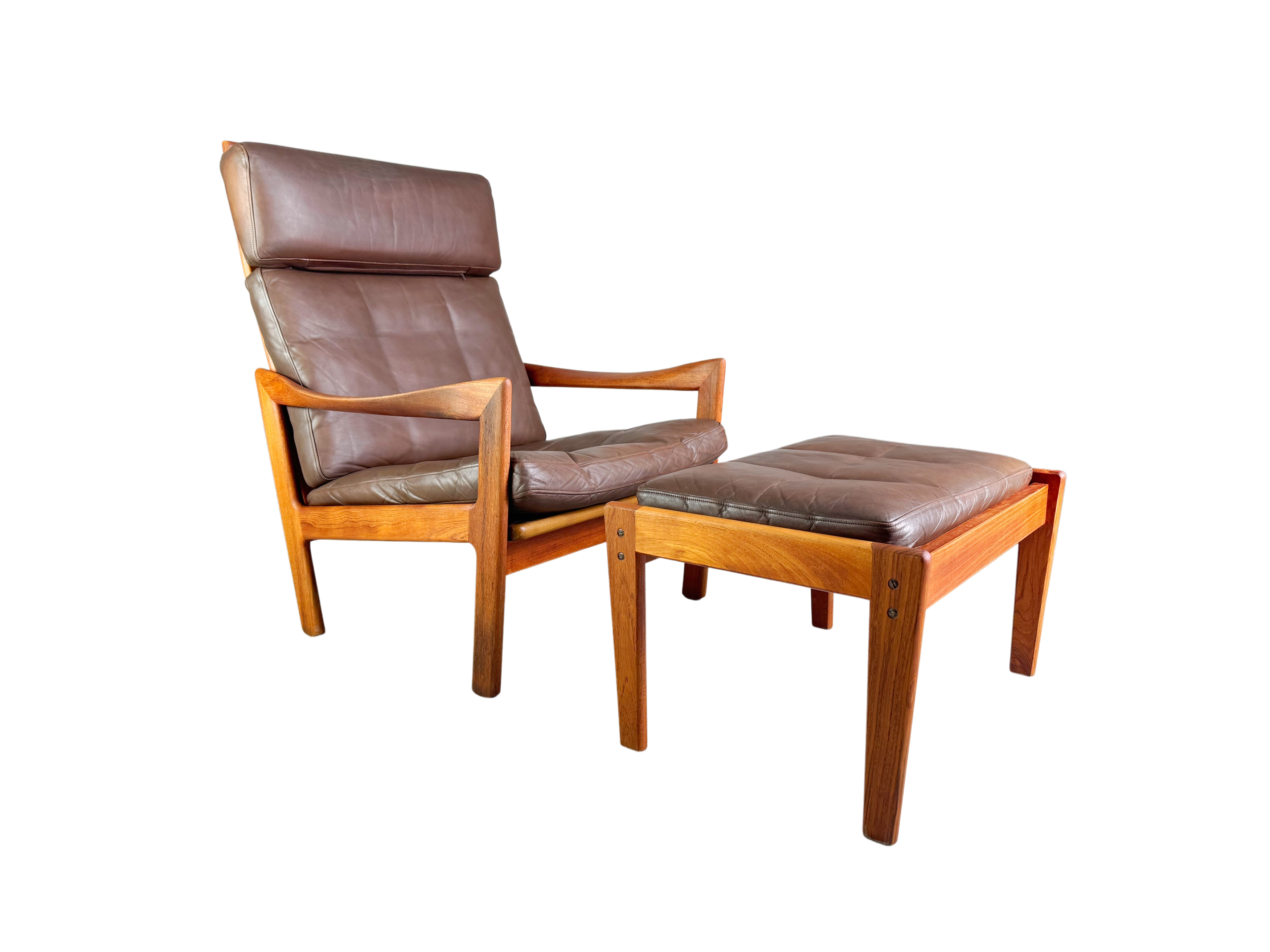 Midcentury Sessel Niels Eilersen Illum Wikkelsø Hochlehner Ottoman